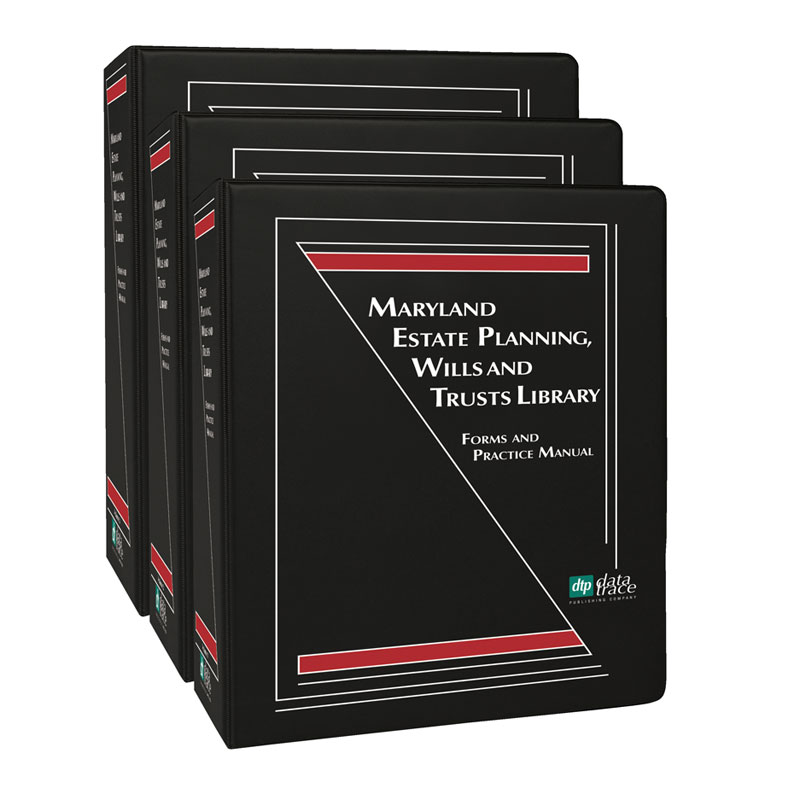 Maryland Estate Planning Wills And Trusts Library Forms And