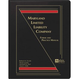  Maryland Limited Liability Company: Forms and Practice Manual, 3.20-3.21 - electronic version