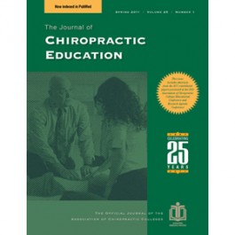 The Journal of Chiropractic Education